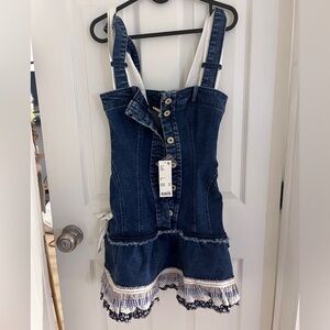 Urban outfitters denim mini dress